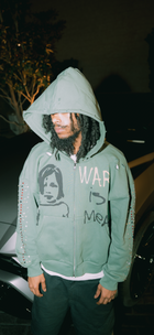 "War Is Mean" Zip Up Hoodie