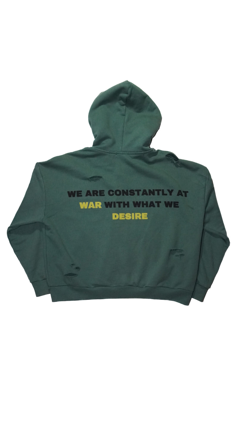 "War Is Mean" Zip Up Hoodie